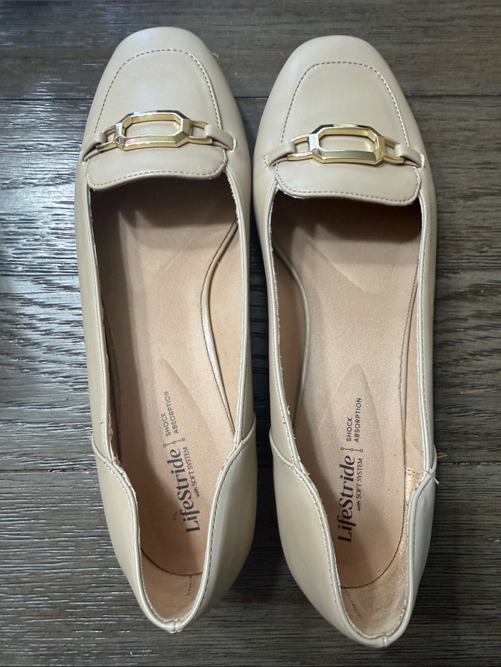 11- Beige Life Stride loafer Flats